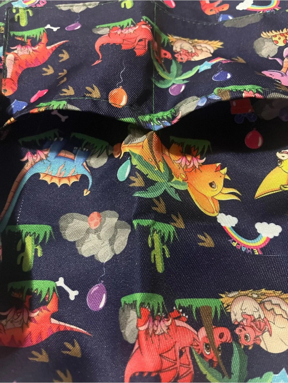 Kids Dinosaur Apron Set - Navy
